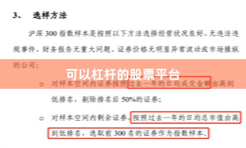 可以杠杆的股票平台